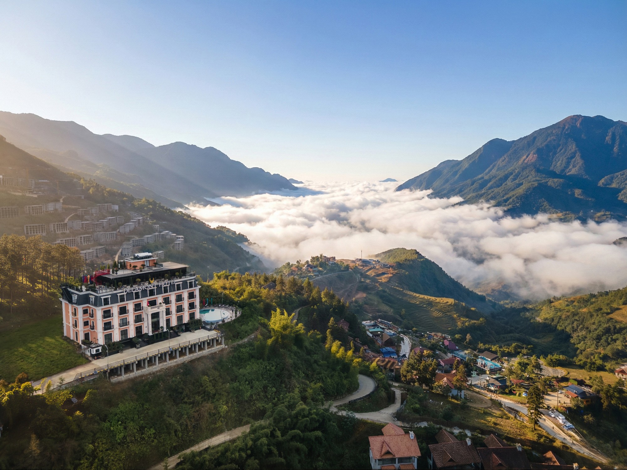 Tận hưởng không gian nghỉ dưỡng tại DeLaMont sau chuyến trekking